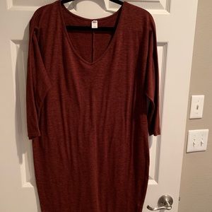 Burgundy dress